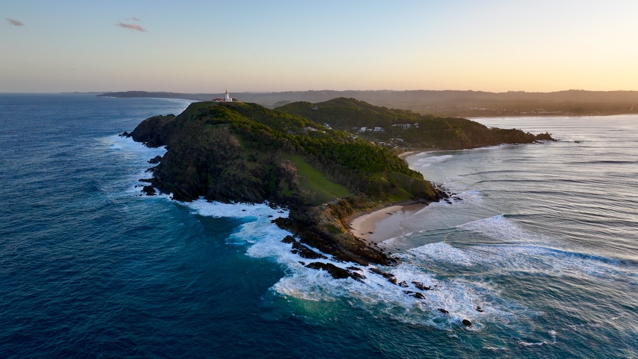 Lighthouse on a rocky cape